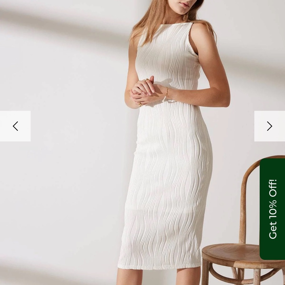 RIHOAS Water Ripple Textured Pearl Dress